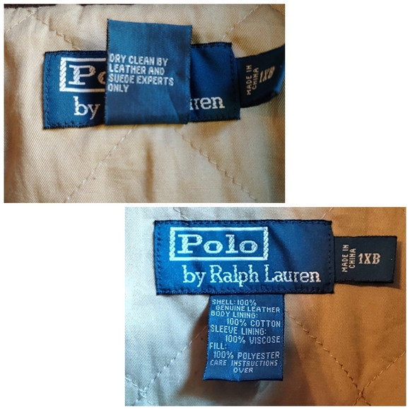 Men's Polo by Ralph Lauren Brown Leather Suede Jacket Coat Size 1XB Big & Tall - Picture 14 of 14